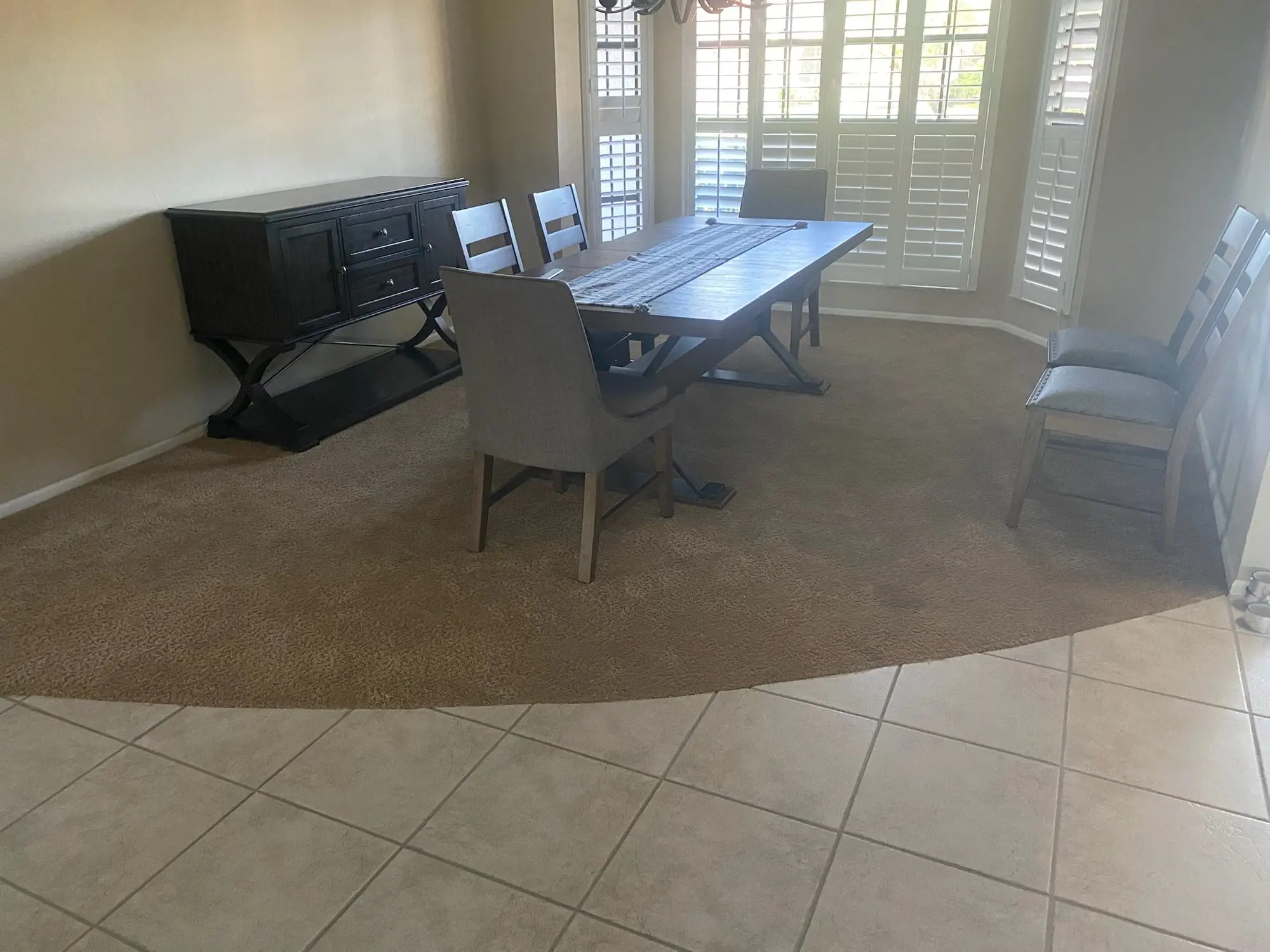 Before: Dining room