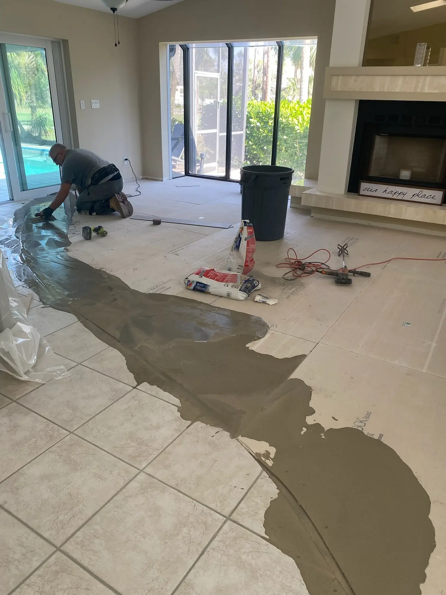 Removal & leveling by Rauen Floor