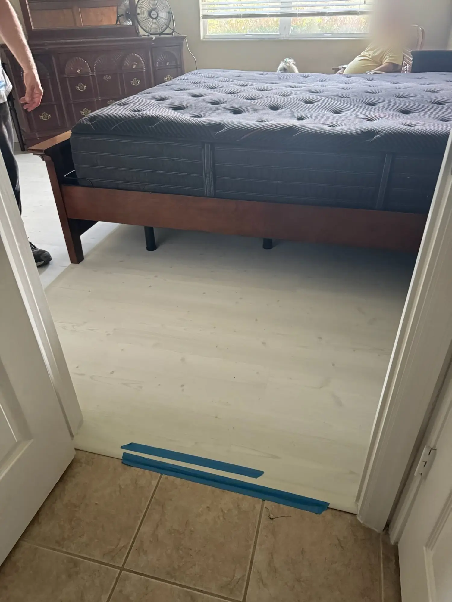 Light coastal plank for bedrooms